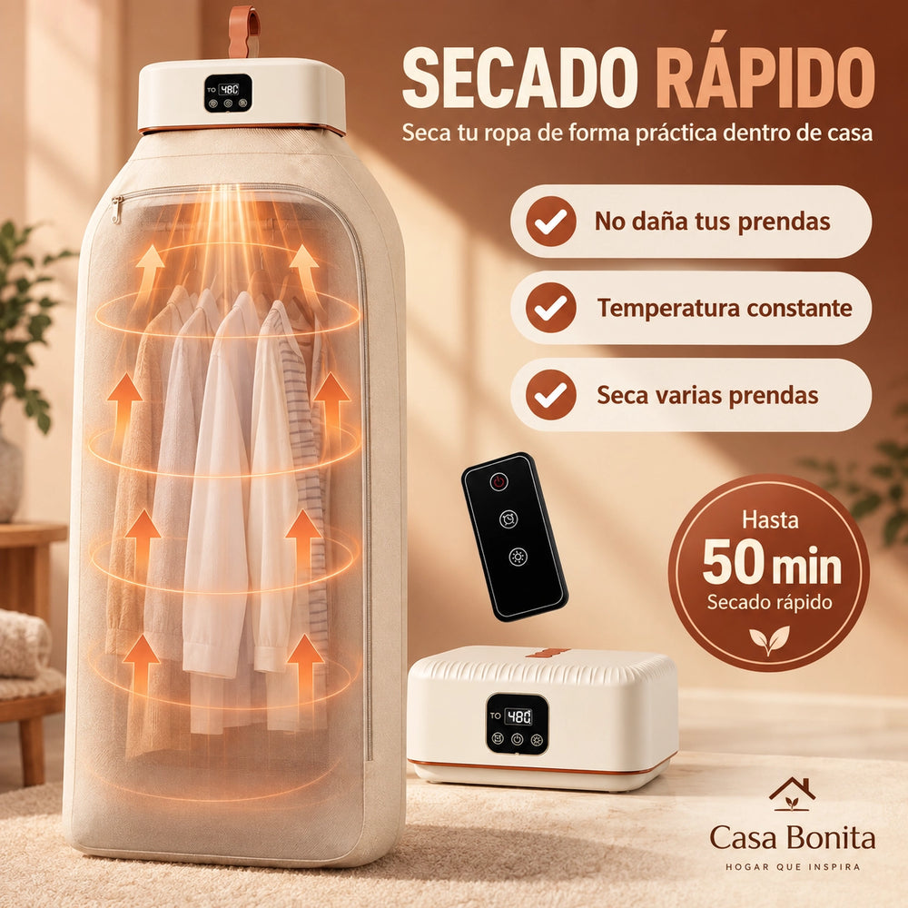 SecaFácil® — Secadora Portátil de Ropa
